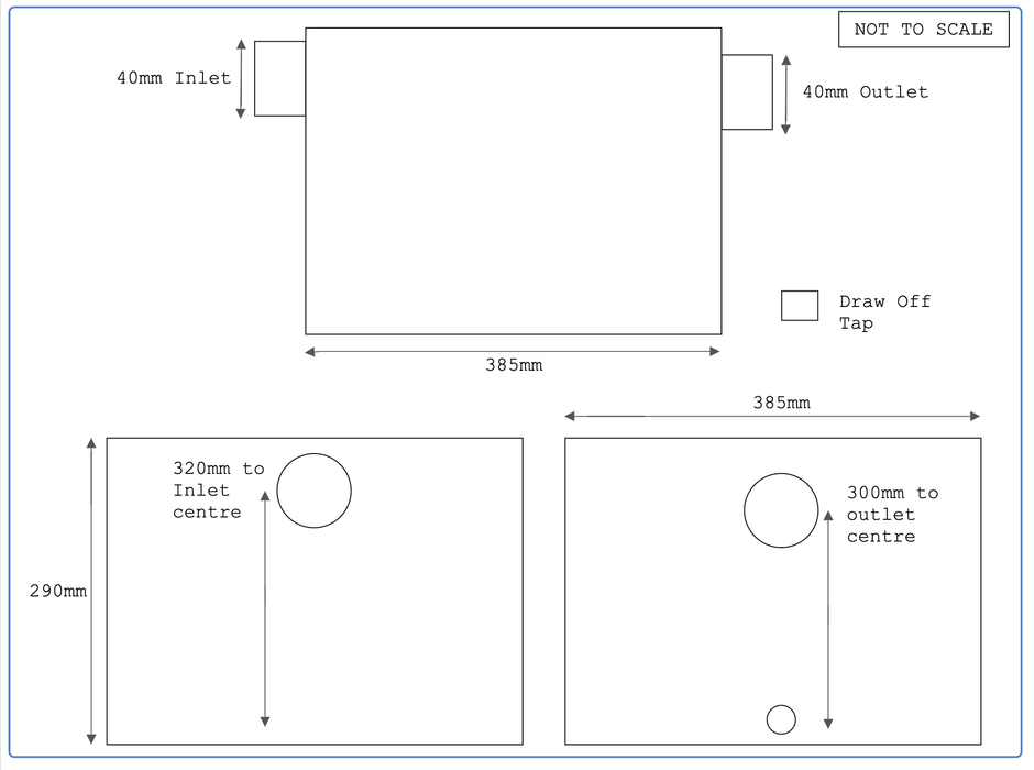 36 Litre Grease Trap - Stainless Steel - 9KG - Fat Separator